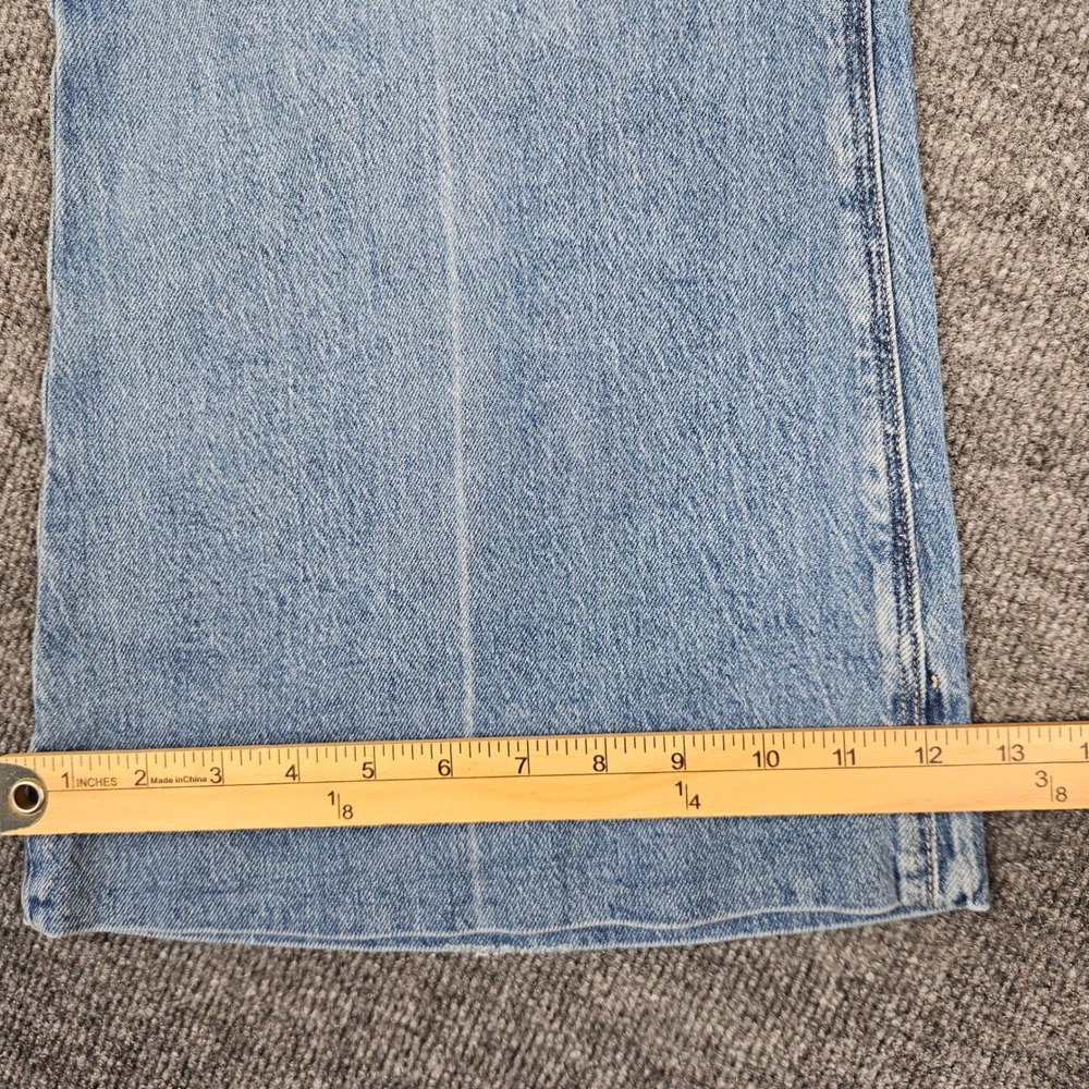 American Eagle High Rise Flare Jeans Women's 12 SHORT Med Wash Stretch Denim - Picture 7 of 11